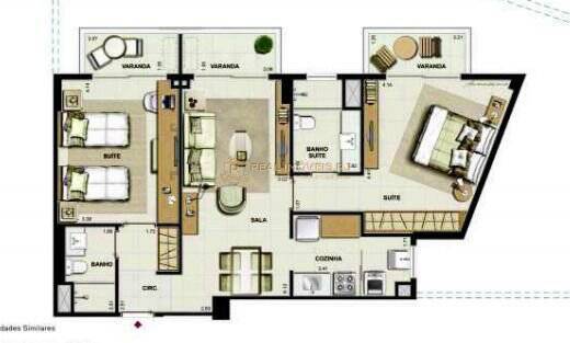 Apartamento à venda com 2 quartos, 87m² - Foto 9