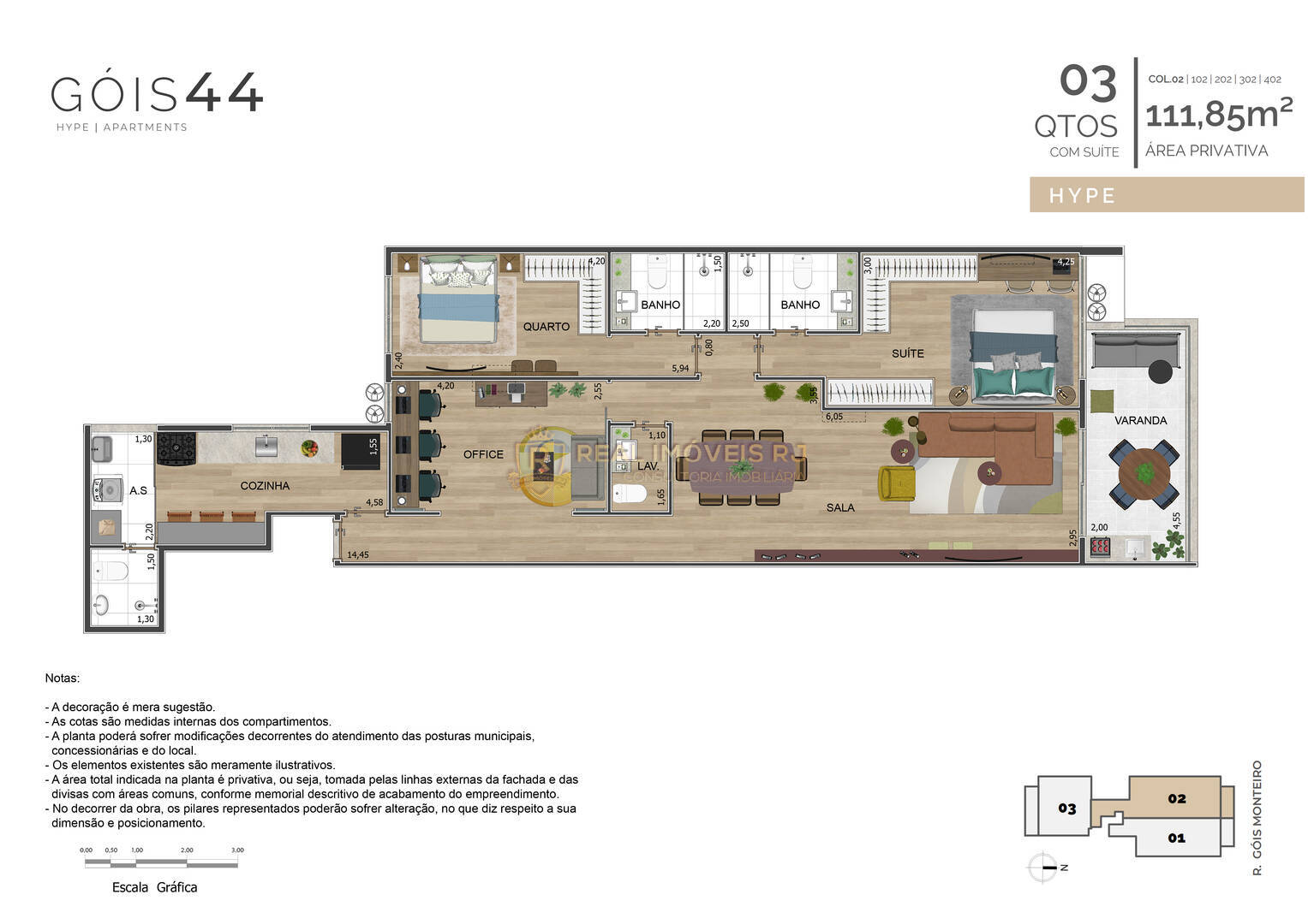 Apartamento à venda com 3 quartos, 111m² - Foto 11